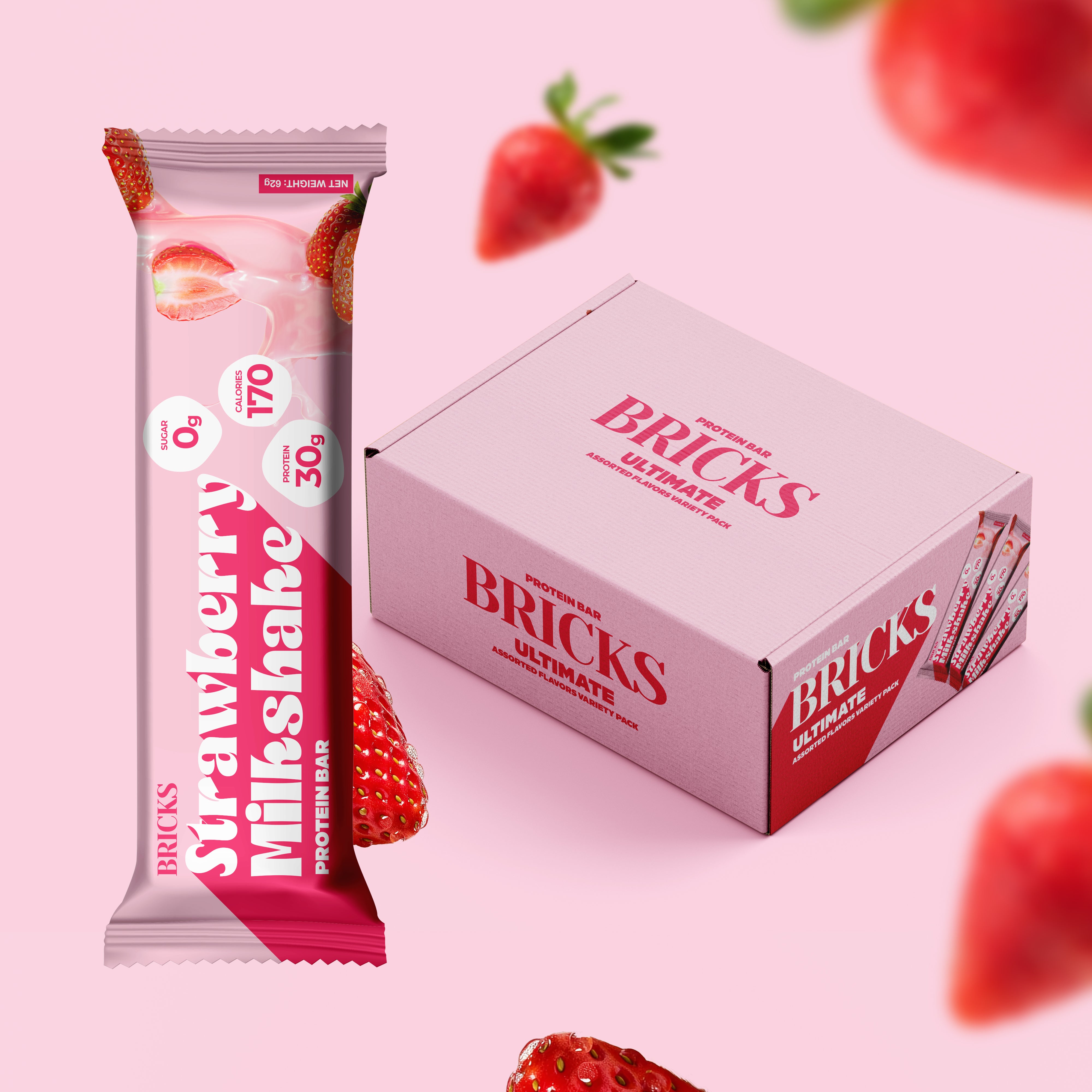 Strawberry Milkshake (Box of 12)
